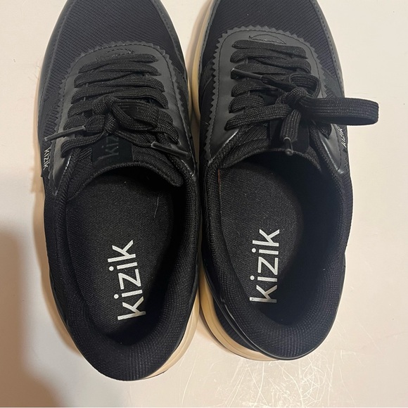 Kizik Paris Women's Size 7 Black/Pristine Leather Hands-Free Sneakers - Picture 8 of 16